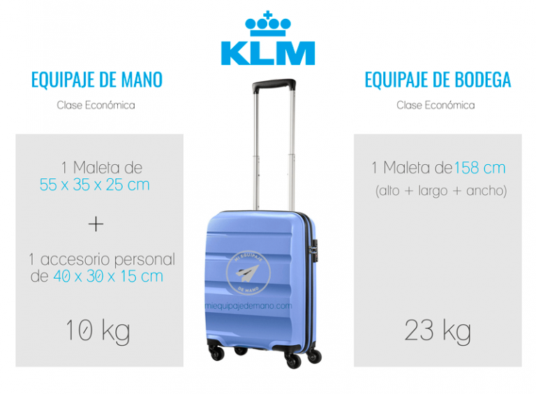 ¿Cuánto Equipaje se puede llevar en la Aerolínea KLM?